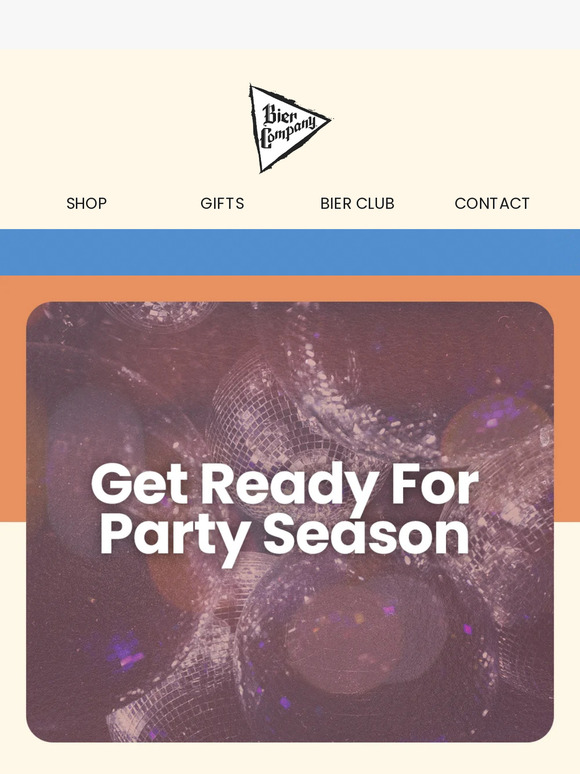 Get ready for party season 🪩