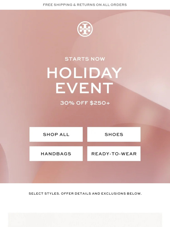 STARTS NOW: Holiday Event