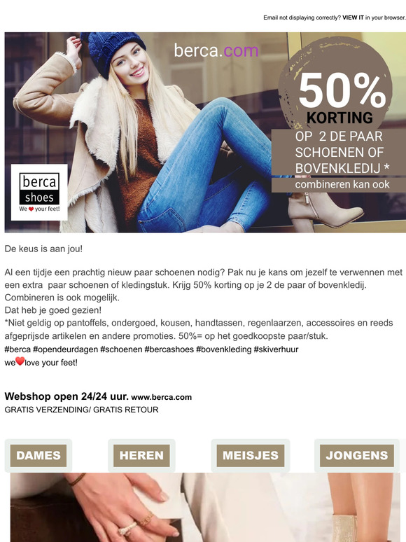 Oude schoenen actie berca 2021 sale