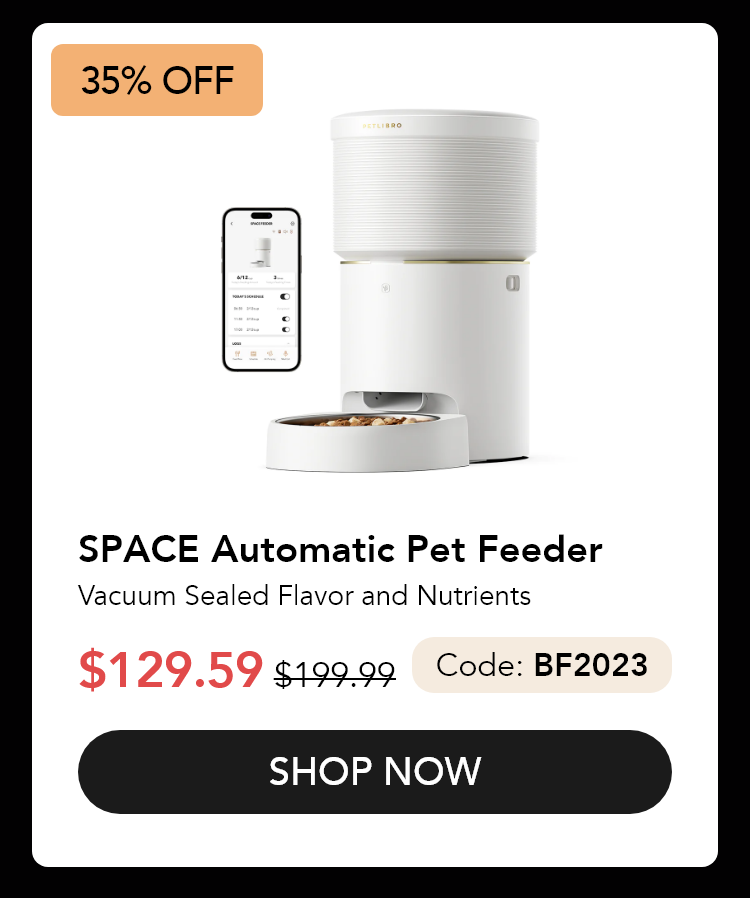 35% Off: SPACE Automatic Pet Feeder