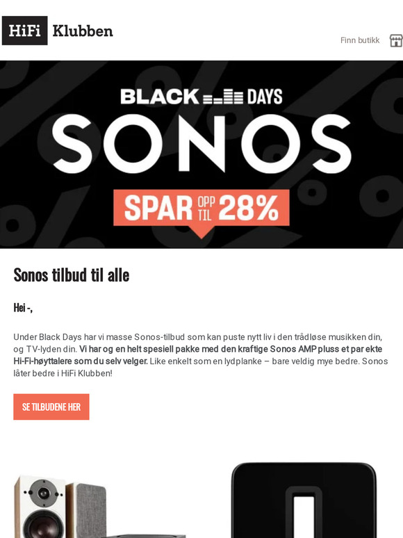 SONOS låter bedre i HiFi Klubben – spar nå!
