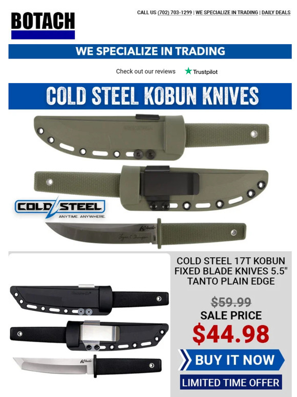 Sale! Cold Steel Kobun Knives - Shop NOW!