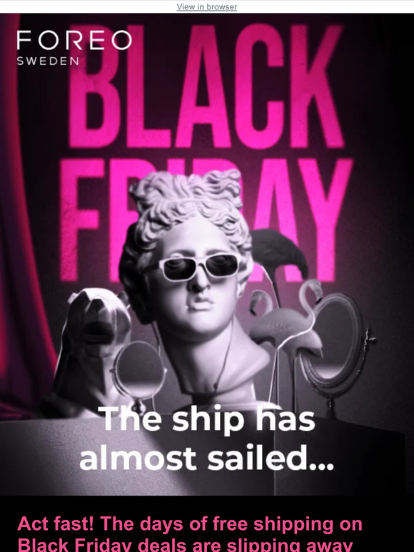 😱 Last call for free shipping! 48 hours left 🖤