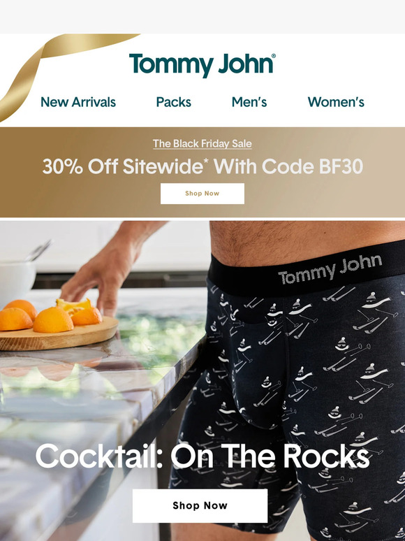 Tommy john black outlet friday sale