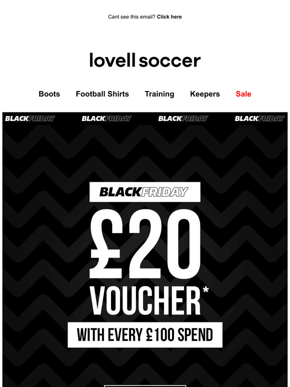 Lovell soccer deals black friday