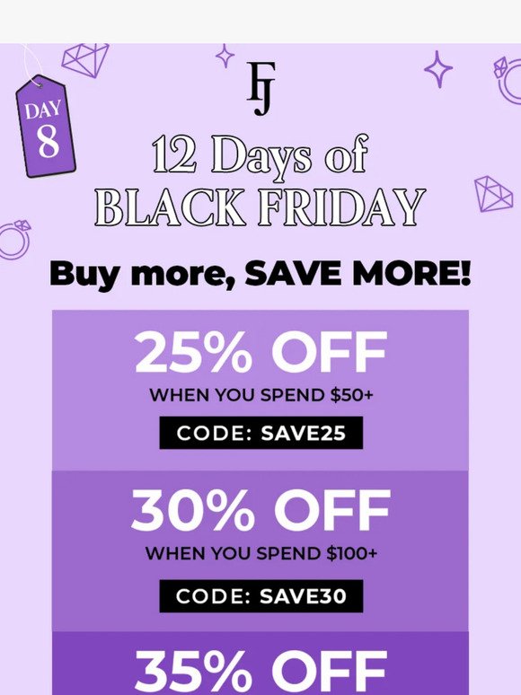Get 35% off your ENTIRE ORDER 💜✨