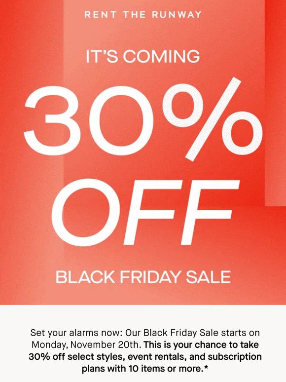 The Black Friday Sale is coming…