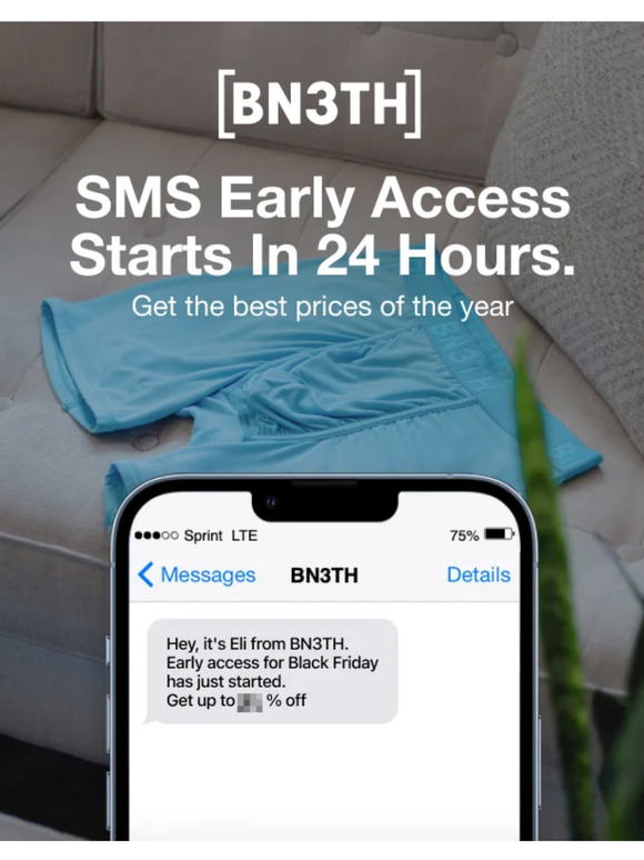 Want early access to Black Friday?