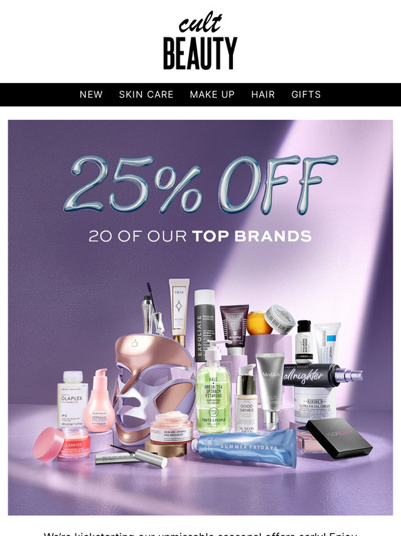 Cult Beauty Ltd. Email Newsletters Shop Sales, Discounts, and Coupon Codes