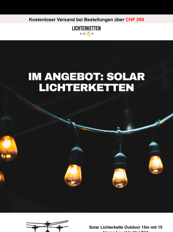 Diese SolarLichterketten sind jetzt im Angebot