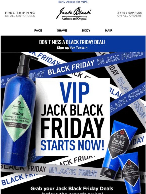 Jack Black Friday comes EARLY!