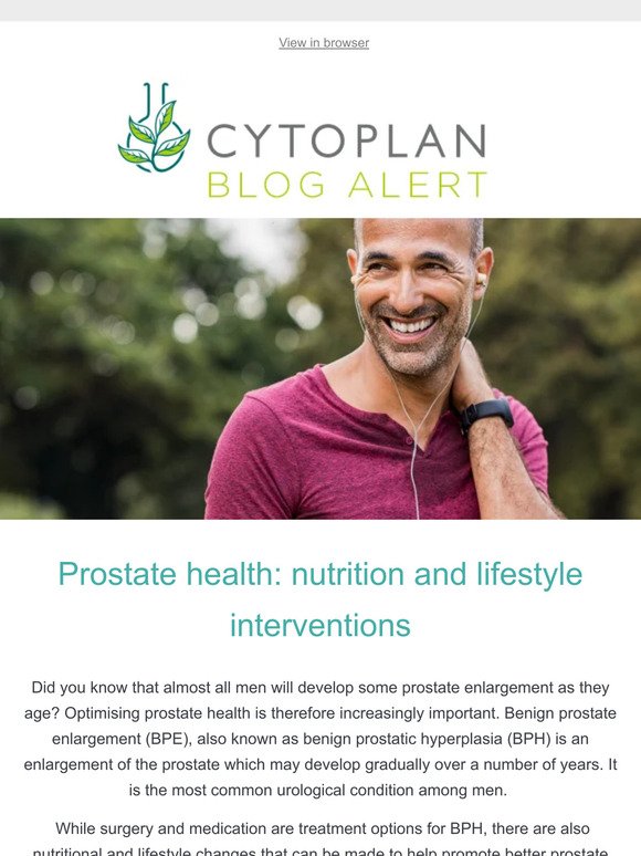 Healthy habits for a happy prostate