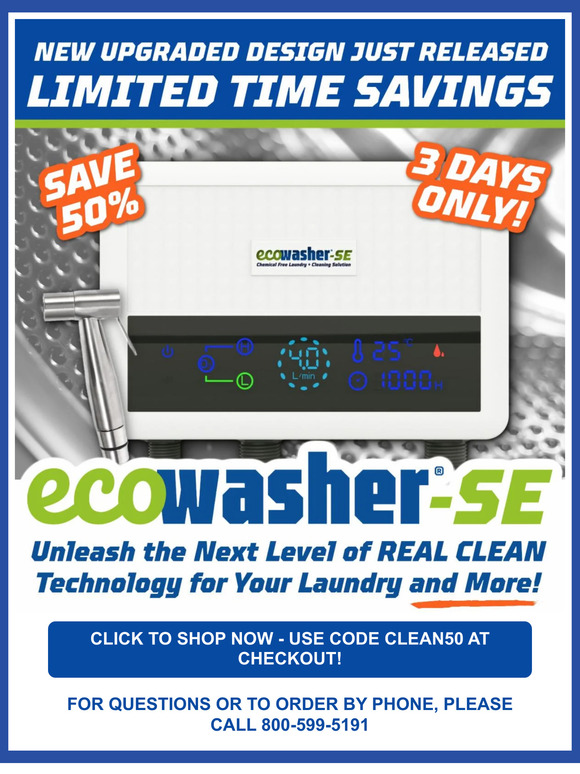 New EcoWasher® Just Released!