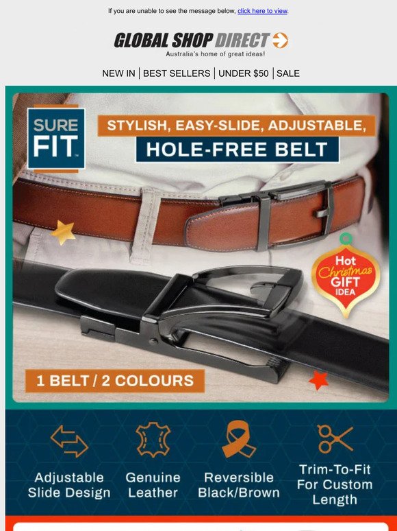 Sure Fit Belt: The Perfect Xmas Gift For Him!