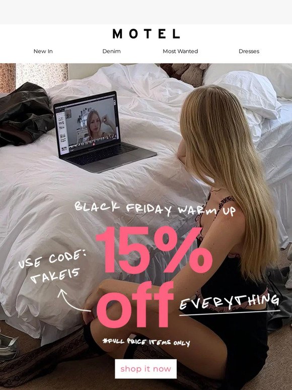 15% OFF EVERYTHING ~ today only