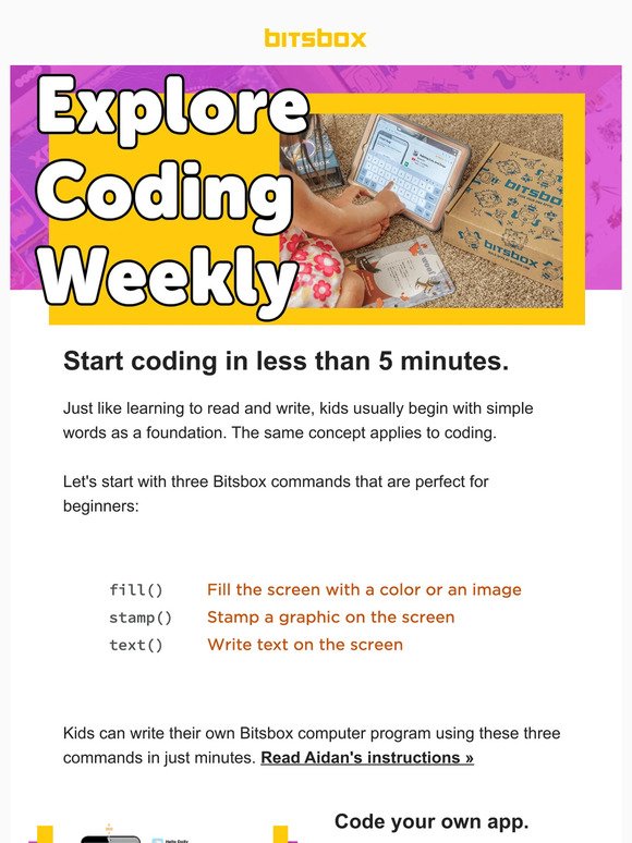 Explore Coding Weekly: 5-Minute App