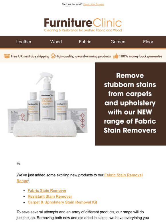 Furniture Clinic: 🌟 New Product Alert 🌟 - Stain Removal Products | Milled