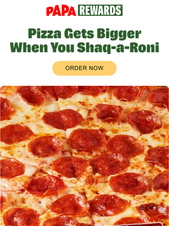 How Much Is A Shaqaroni Pizza Papa Johns: Shaq-A-Roni Pizza is Back for a Limited Time! | Milled