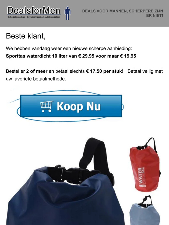 Dagaanbieding van DealsforMen