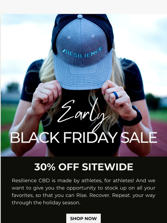🖤 Jump on Resilience's Early Black Friday Deal 🖤