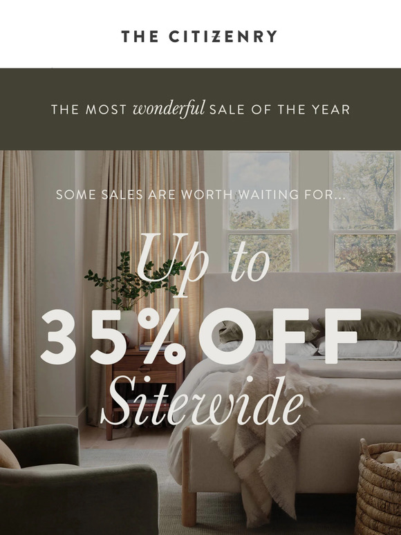 The Citizenry Now Open The Biggest Sale of the Year Milled