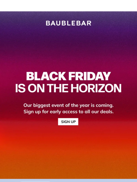 The countdown to Black Friday is ON!