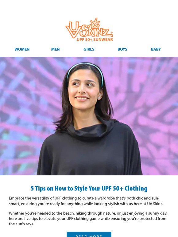 ☀️ 5 Tips for Styling Your UPF 50+ Clothing