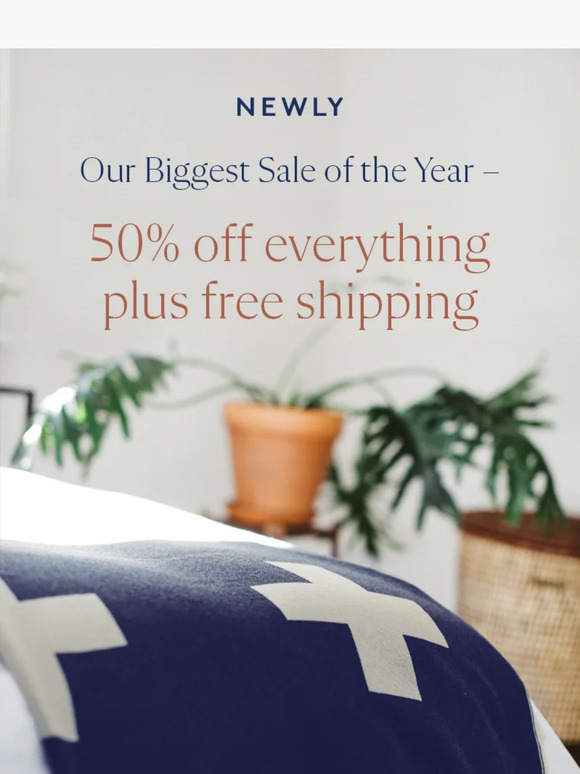 50% off plus free shipping