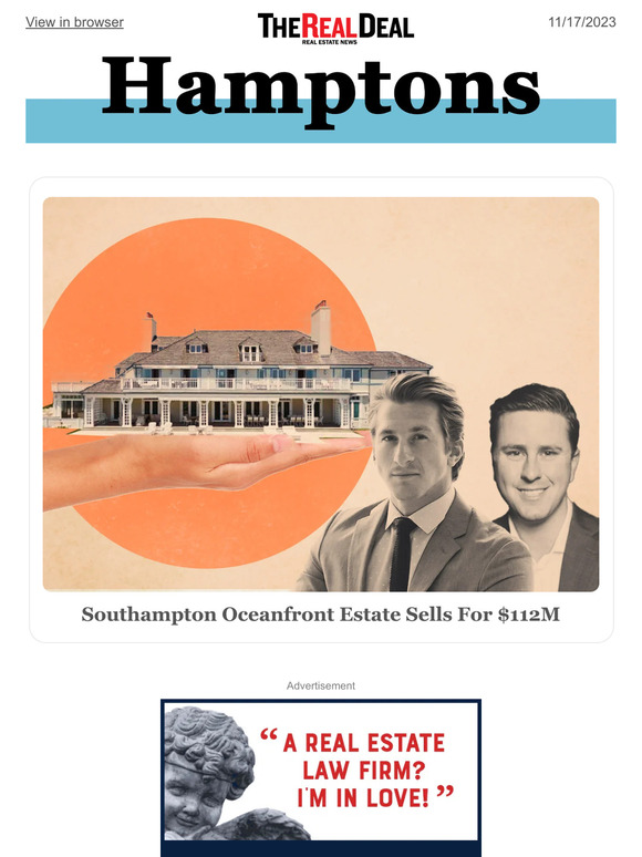 therealdeal Southampton estate snags 112M; Amagansett’s Windmill
