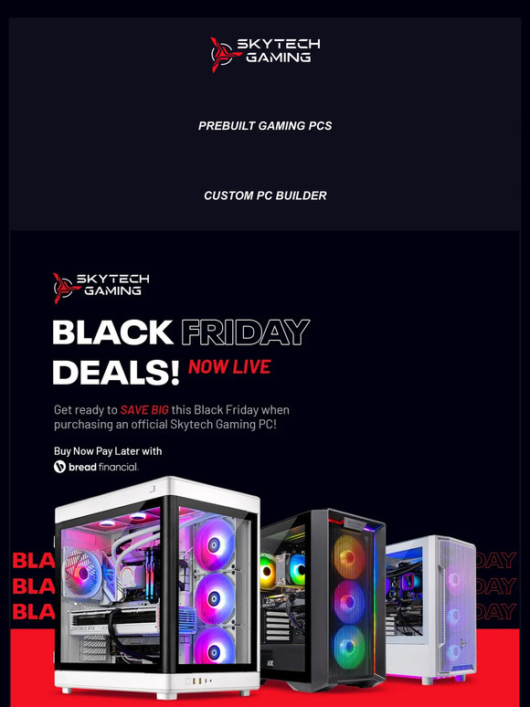 Skytech Gaming Black Friday deals are here! Upgrade your gaming setup