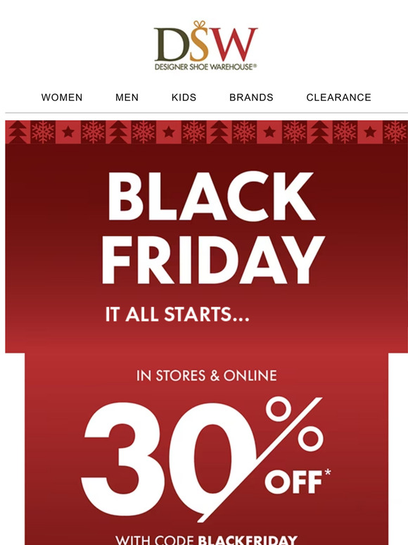 Dsw black sales friday coupon