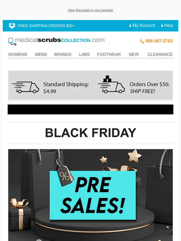 Medical Scrubs Collection Black Friday PreSales are HERE! Milled