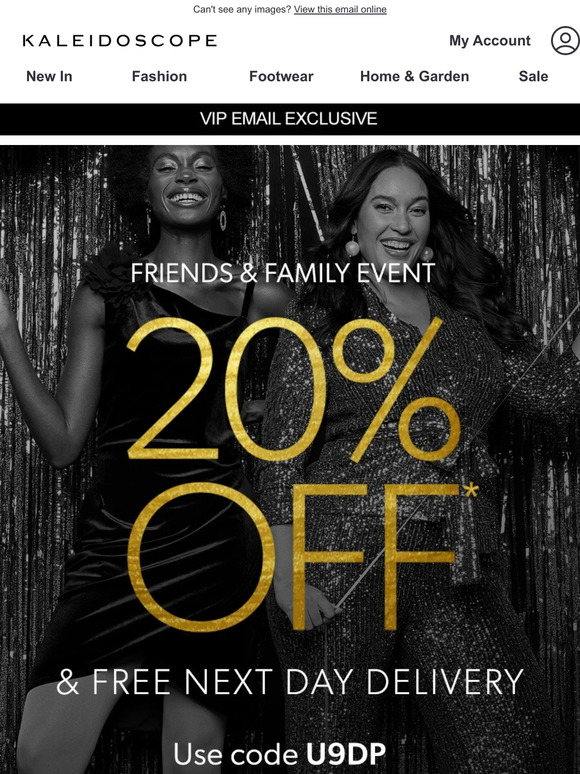 Enjoy 20% off & free next day delivery!