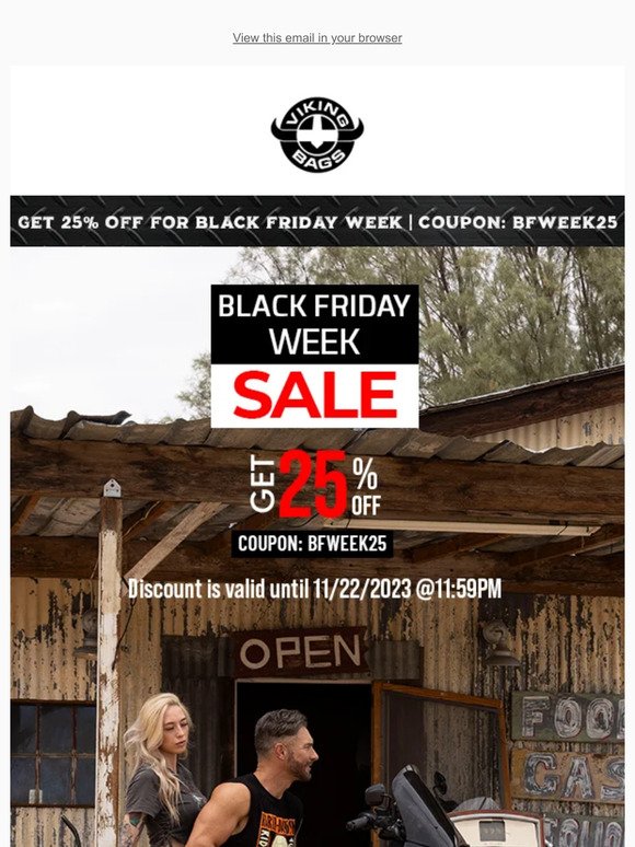 Black Friday Week Sale Is Live Now - Get 25% Off