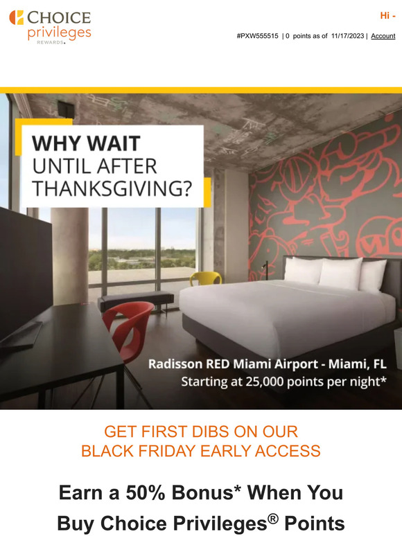 —, You Just Got Black Friday Early Access!