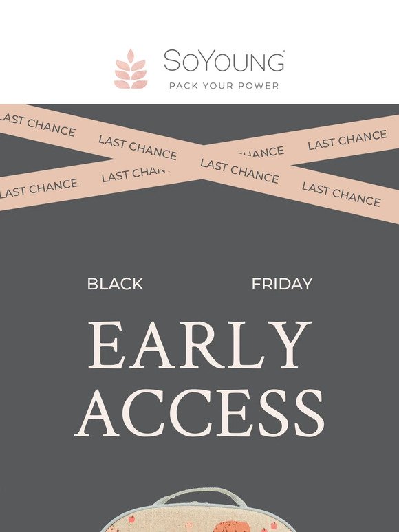 Ends Tonight: Early Access to 20% Off Sitewide📣