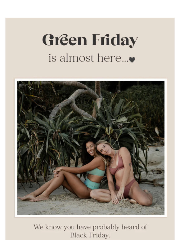 Green Friday is almost here ... 🖤