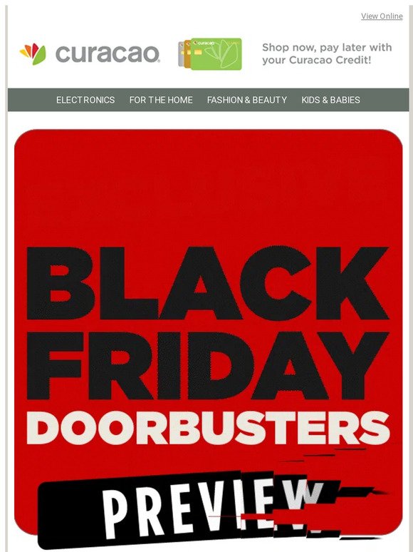 🔎 Exclusive BLACK FRIDAY Doorbusters Preview!