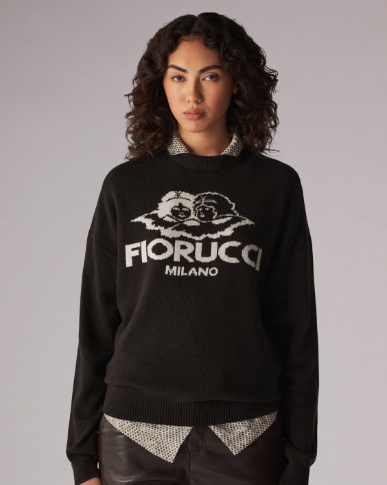 UNISEX MILANO ANGELS KNIT JUMPER BROWN