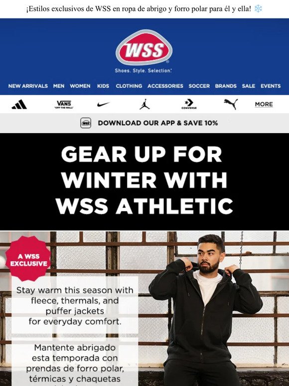 Exclusive WSS Fleece & Outwear Styles for Him & Her! ❄️