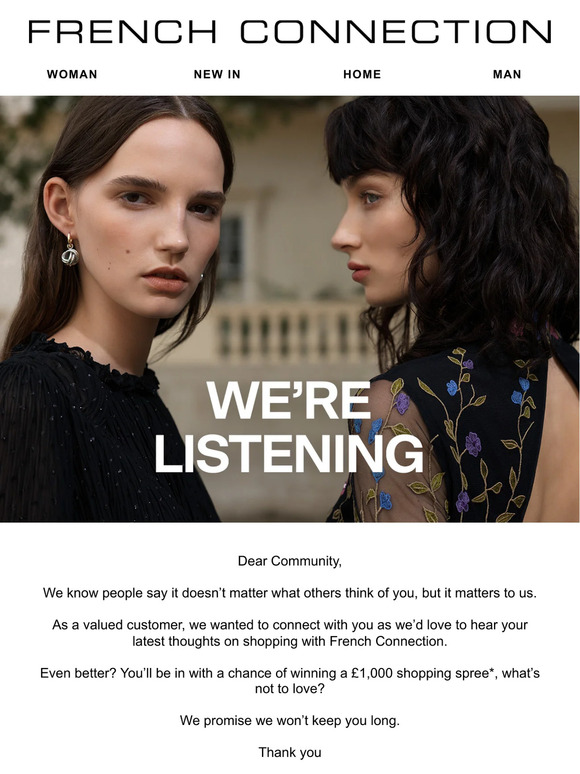 We’re listening, your opinions matter…