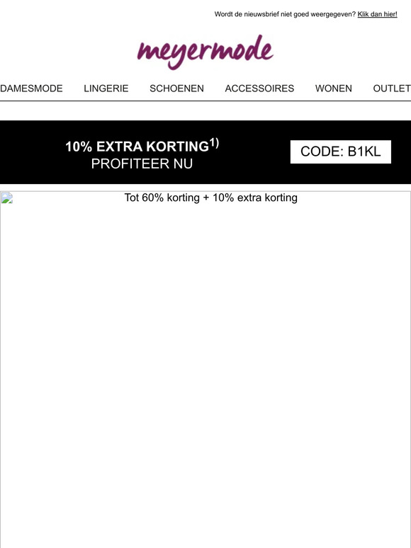 Hot Deals! Tot 60% korting en 10% extra korting