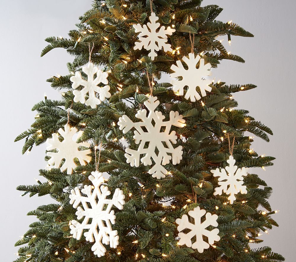 Paper Glitter Stars Ornaments, Set Of 9