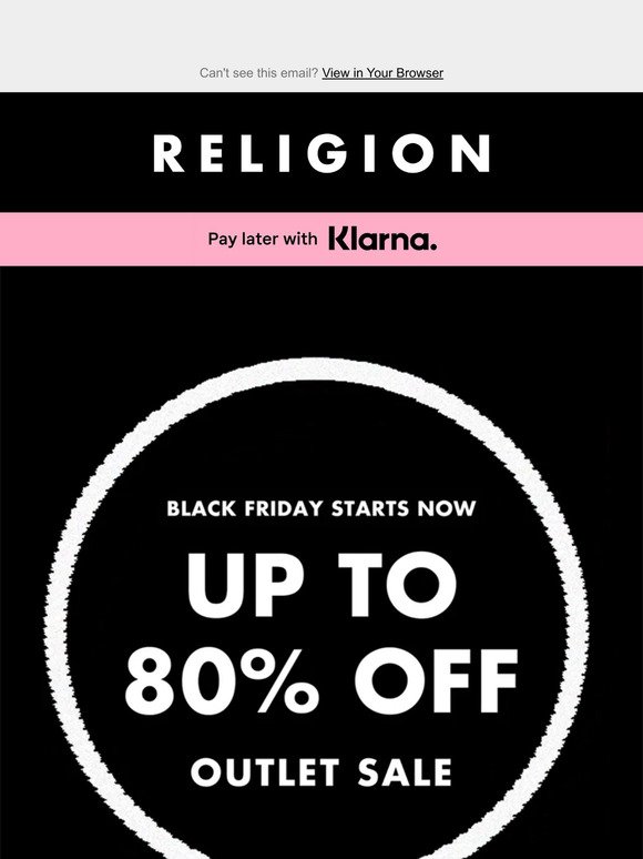 Black Friday starts now! / Up to 80% off 🔥