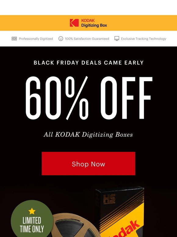 Kodak Digitizing Box: Pssst the Black Friday pre-SALE starts now.