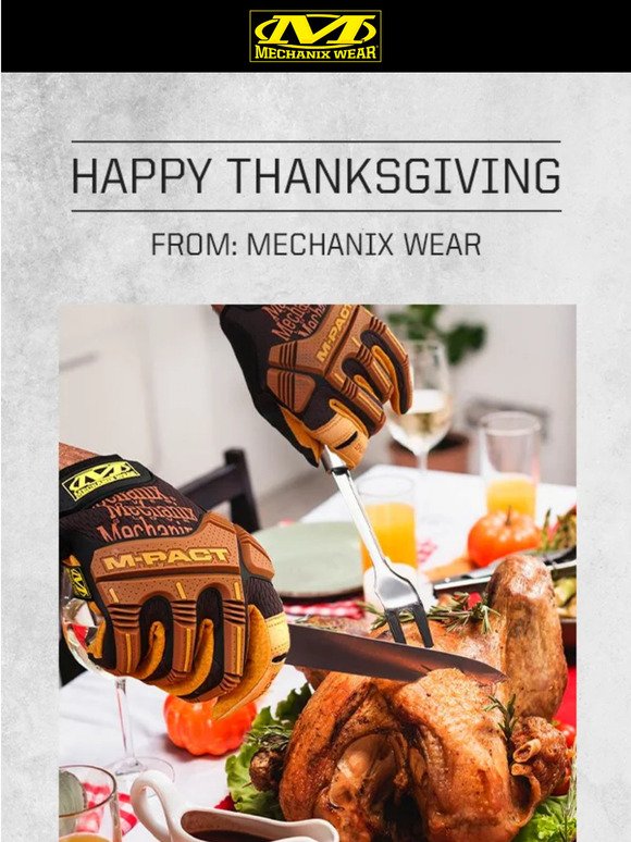 Thanksgiving Wishes From Mechanix Wear