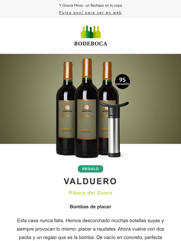 💣 Valduero: packs placenteros con un regalo imprescindible y Portes Gratis