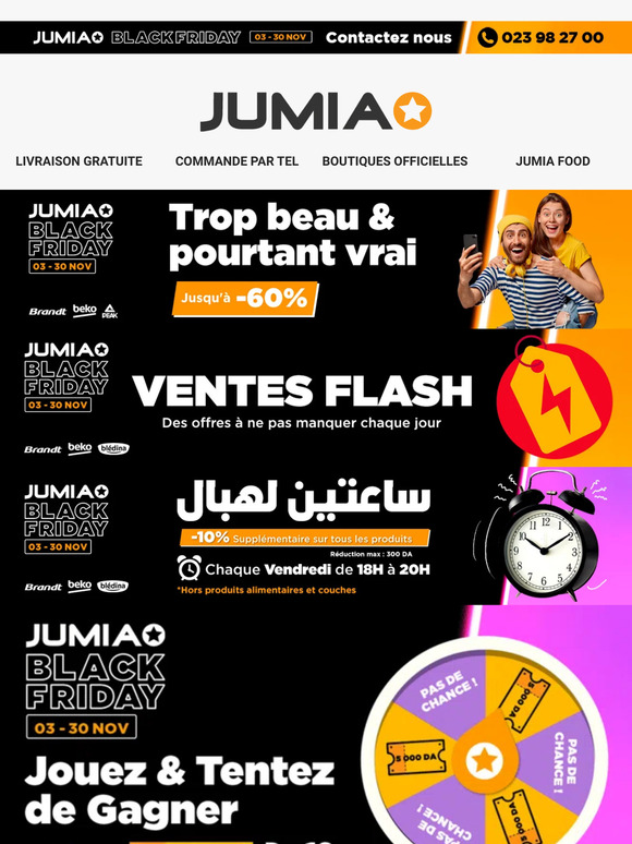 Jumia Algérie Les Surprises du Black Friday 🎁 Milled