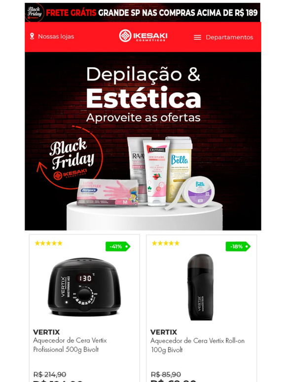 Você merece o melhor! Garanta até 40% OFF em Depilação ❤️