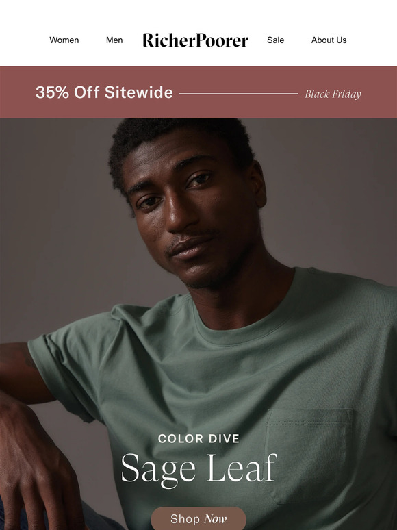 Experience Sage Leaf with 35% off Sitewide
